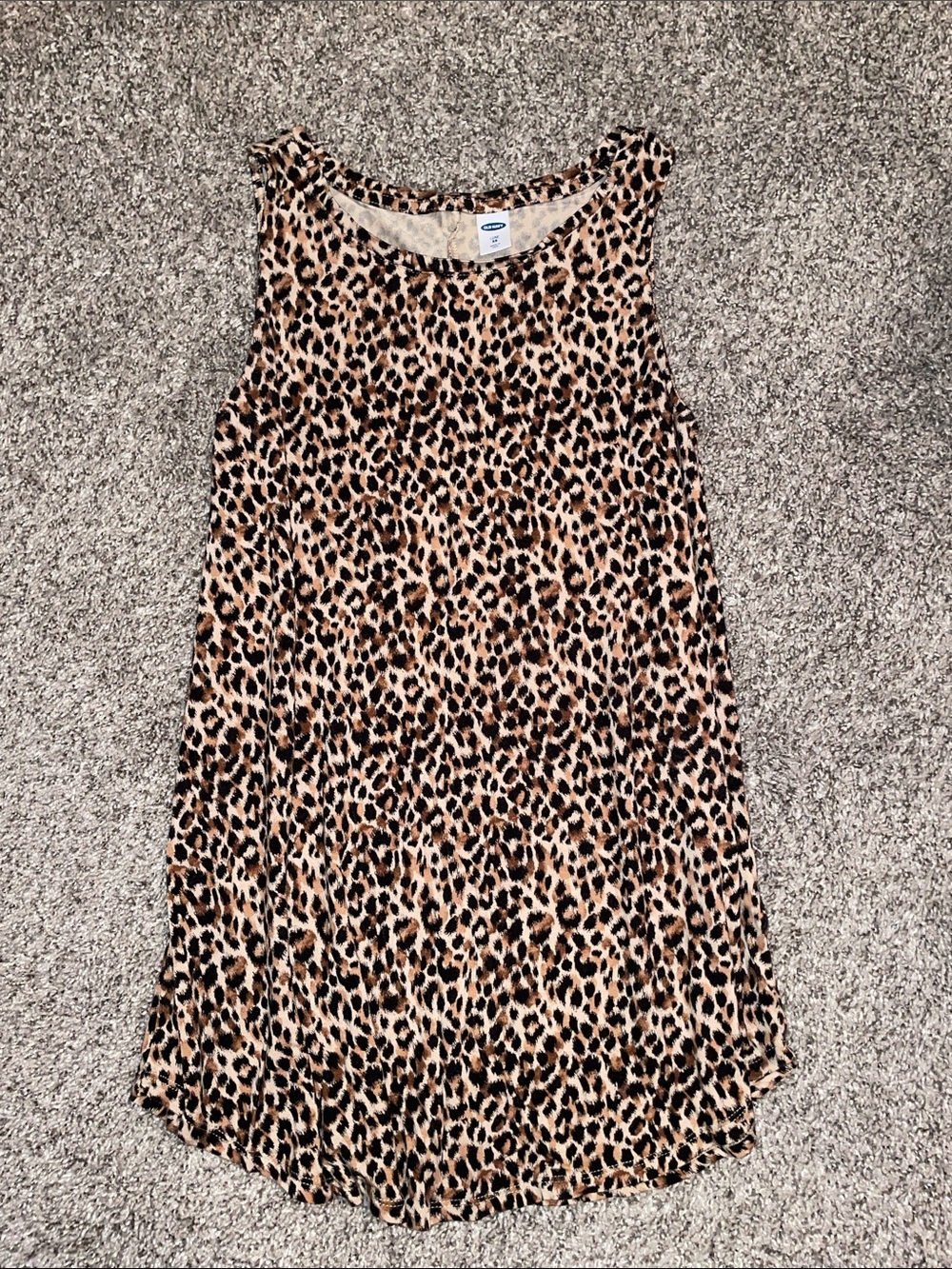 Leopard Print Sleeveless Tank Top